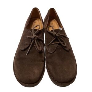 Natural Soul By Naturalizer Jive‎ Brown Suede Shoes Size 6.5 (2752N)